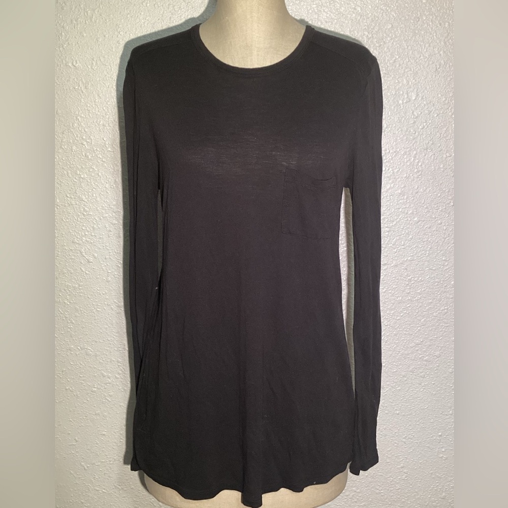 T by Alexander wang black long sleeve T-shirt size medium